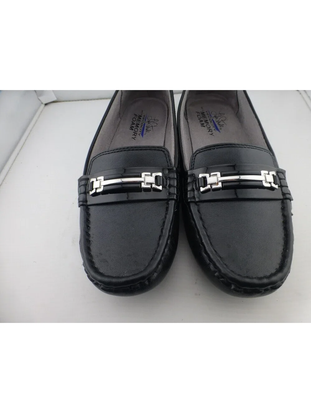 Life Stride Velocity Vanity Black Loafer Flats Women's US 8M Memory Foam M11